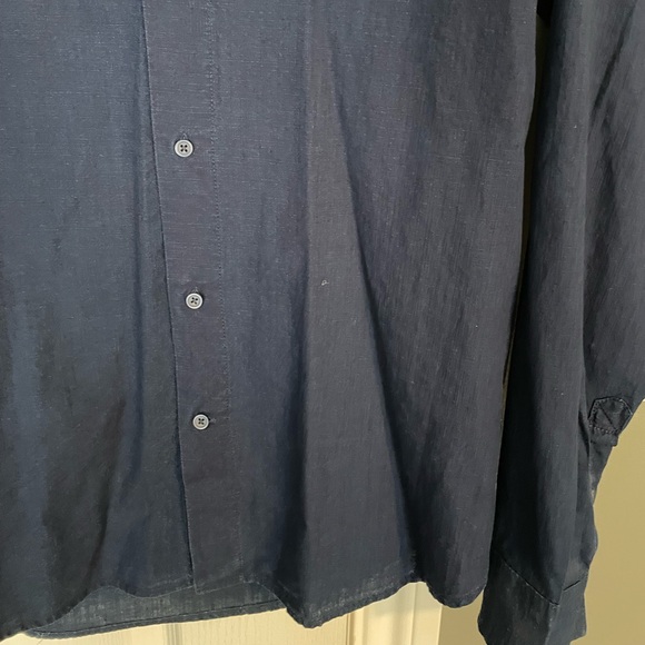 H&M Blue Button Down Shirt - Picture 3 of 5